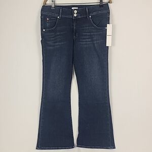 NEW Hudson Jeans Collin Mid Rise Bootcut Crop Dark Wash Sz 30 NWT $195